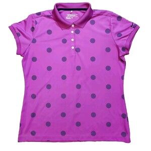 Nike Golf Women's Tour Performance Dri-Fit Polo Size Large Pink
